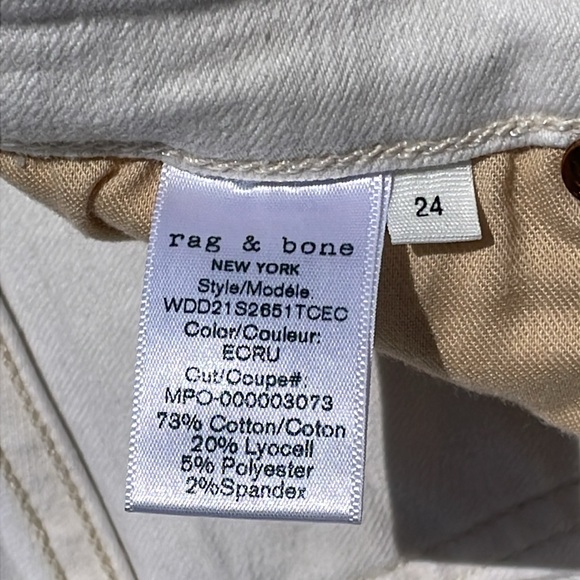 Rag & Bone "Cate” Mid-Rise Ankle Skinny Jeans - Picture 14 of 14